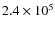 $2.4\times10^{5}$