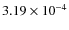 $3.19\times 10^{-4}$