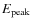 $E_{\rm peak}$