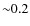 ${\sim} 0.2$