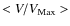 $<V/V_{\rm Max}>$