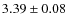 $3.39\pm 0.08$