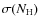 $\sigma(N_{\rm H})$