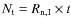 $N_{\rm t} = R_{\rm n,I} \times t$