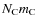 $N_{\rm C} m_{\rm C}$