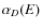 $\alpha_{D}(E)$