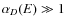 $\alpha_{D}(E)\gg 1$