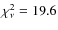 $\chi^2_\nu=19.6$