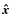 ${\vec{\hat{x}}}$