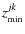$z_{\rm min}^{jk}$