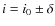 $i = i_0 \pm \delta$