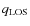 $q_{\rm LOS}$