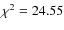 $\chi^2=24.55$