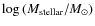 $\log{(M_{\rm stellar}/M_\odot)}$