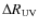 $\Delta R_{\rm UV}$