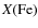 $X(\mbox{Fe})$