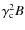 $\gamma_{\rm c}^2B$