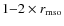 $1{-}2\times r_{\rm mso}$