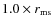 $1.0\times r_{\rm ms}$