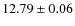 $12.79\pm 0.06$