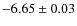 $-6.65\pm 0.03$