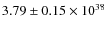 $3.79\pm0.15 \times 10^{38}$