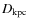 $D_{\rm kpc}$