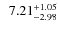 $\;\:7.21^{\rm +1.05}_{-2.98}$