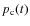 $p_{\rm c}(t)$