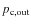 $p_{\rm c,out}$