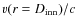 $v(r=D_{\rm inn})/c$