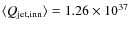 $\langle Q_{\rm jet,inn}\rangle=1.26\times 10^{37}$