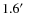 $1.6\hbox{$^\prime$ }$