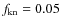 $f_{\rm kn}=0.05$