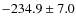 $-234.9 \pm 7.0 $