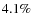 $4.1 \%$