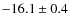 $-16.1\pm0.4$