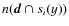 $n({\vec d}\cap s_{i}(y))$