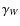 $\gamma_W$