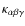 $\kappa_{\alpha \beta \gamma}$