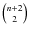 ${n+2 \choose 2}$