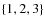 $\{1,2,3\}$