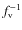 $f_{\rm
v}^{-1}$