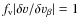 $f_{\rm v}\vert\delta
v/\delta v_\beta\vert=1$