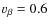 $v_{\beta }=0.6$