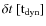 $\delta t \ [\rm t_{\rm dyn}] $