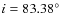 $i=83.38^{\circ}$