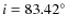 $i=83.42^{\circ}$