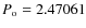 $P_{\rm o}=2.47061$