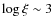 $\log\xi\sim3$